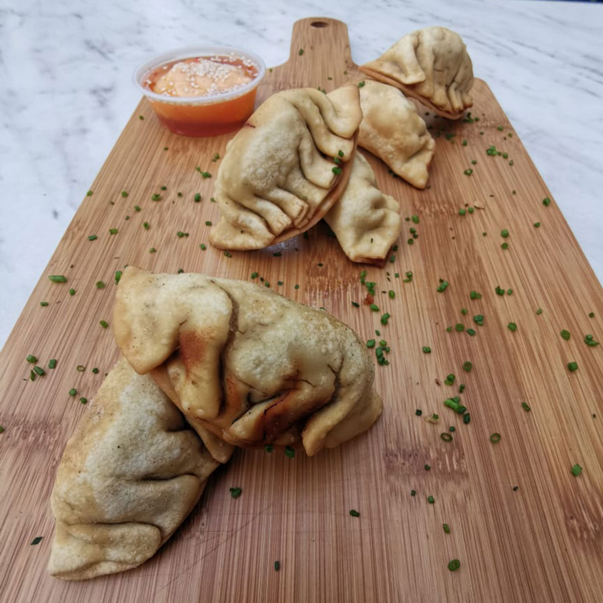 Gyozas de lomo